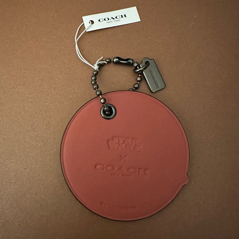 Coach Star Wars Red Leather Bag Charm - Picture 2 of 2